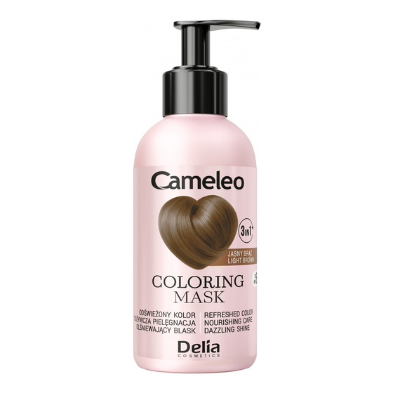 Delia Cameleo koloryzująca maska do włosów 3w1 Jasny Brąz 120 ml