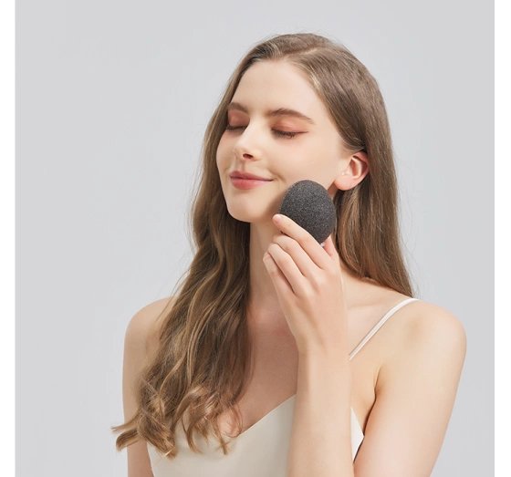 Sister Young Pura naturalna gąbka konjac do mycia twarzy Black