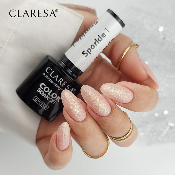Claresa lakier hybrydowy Sparkle 1 5 g