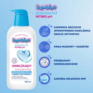 Bambino Rodzina Intimo pH nawilżający żel do higieny intymnej 400 ml