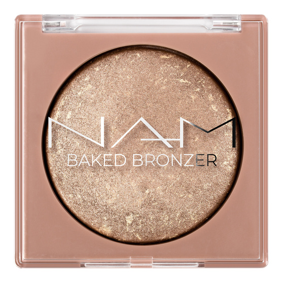 NAM wypiekany bronzer z rozświetlającym wykończeniem 02 Gilded Skin 5 g