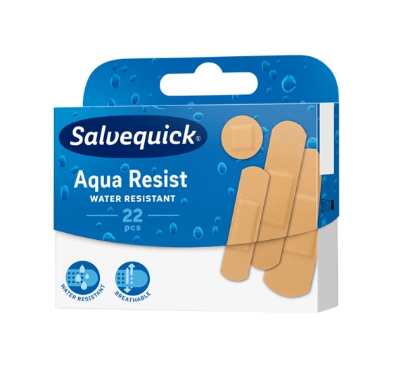 Salvequick Aqua Resist plastry opatrunkowe 22 sztuki