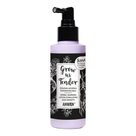 Anwen Grow Us Tender ziołowa wcierka rozgrzewająca do skóry głowy 150 ml