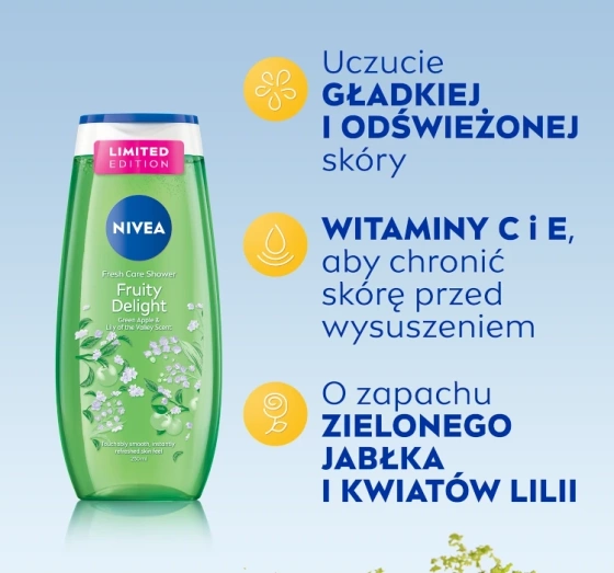 NIVEA Fresh Care Fruity Delight odświeżający żel po prysznic 250ml