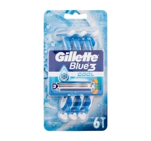 Gillette Blue3 Cool  jednorazowe maszynki do golenia dla mężczyzn 6 sztuk
