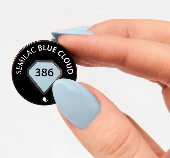 Semilac Soulmate Mix lakier hybrydowy 386 Blue Cloud 7 ml