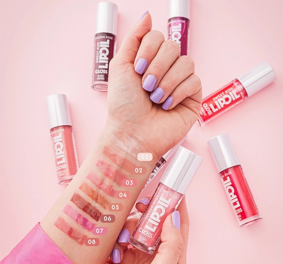 Golden Rose Sweet Kiss Lip Oil Gloss olejek do ust z efektem błyszczyka 06 Coco Chocolate 4,7 ml