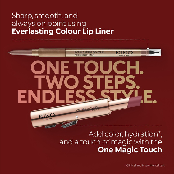 KIKO Milano One Magic Touch Lip Stylo wysuwana półmatowa nawilżająca pomadka do ust 07 Coral Cue 2,5 g 