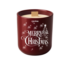 Ravina Merry Christmas sojowa świeca zapachowa "Śnieżynki" 175 g