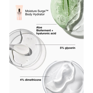 Clinique Hydration Essentials zestaw prezentowy krem-żel do twarzy Moisture Surge 100H 30 ml + balsam do ciała Moisture Surge 30 ml + balsam do ust Moisture Surge 7 ml + kosmetyczka