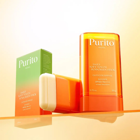 Purito Daily Soft Touch Sunscreen Stick krem z filtrem w sztyfcie SPF50+ PA++++ 20 g