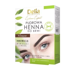 Delia Pudrowa henna do brwi 4.0 brązowy