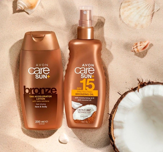 Avon Care Sun+ Bronze olejek w sprayu wzmacniający opaleniznę SPF15 150ml
