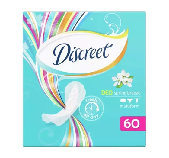 DISCREET DEO SPRING BREEZE MULTIFORM WKŁADKI HIGIENICZNE 60 SZTUK