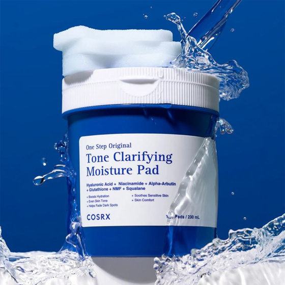 COSRX One Step Original Tone Clarifying Moisture Pad tonizujące płatki do twarzy 100 sztuk