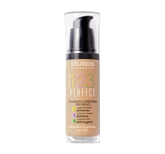 BOURJOIS 123 PERFECT FOUND. PODKŁAD 53 LIGHT BEIGE 30ML