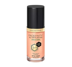 Max Factor Facefinity All Day Flawless 3 in1 wegański podkład C64 Rose Gold 30 ml