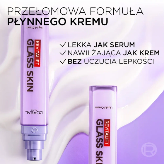 L'Oréal Paris Revitalift Filler Glass Skin lekki krem do twarzy 50 ml
