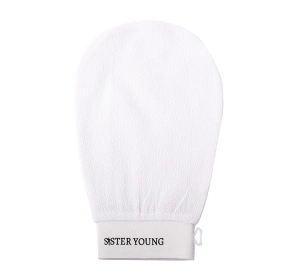 Sister Young Nova złuszczająca rękawica do peelingu ciała White