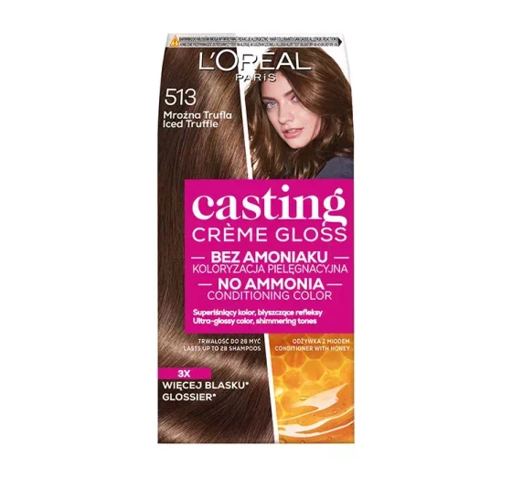 LOREAL CASTING CREME GLOSS FARBA DO WŁOSÓW 513 MROŹNE TRUFLE