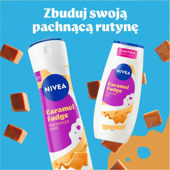 NIVEA Caramel Fudge zestaw perfumowany antyperspirant w sprayu 150 ml + żel pod prysznic 250 ml