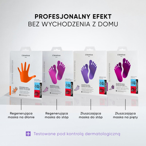 L'Biotica Home SPA maska złuszczająca do stóp w postaci nasączonych skarpetek 1 para