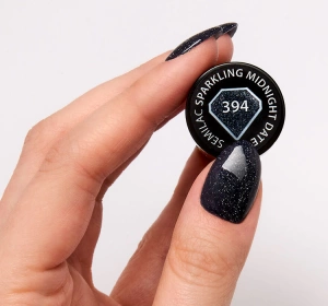 Semilac Love Is In The Nails lakier hybrydowy 394 Sparkling Midnight Date 7ml
