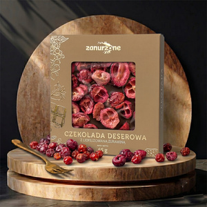 Zanurzone czekolada deserowa z liofilizowaną żurawiną 65 g