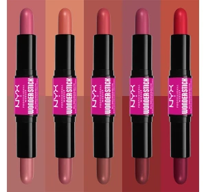 NYX Professional Makeup Wonder Stick dwustronny róż do policzków 01 Light Peach + Baby Pink 2 x 4 g