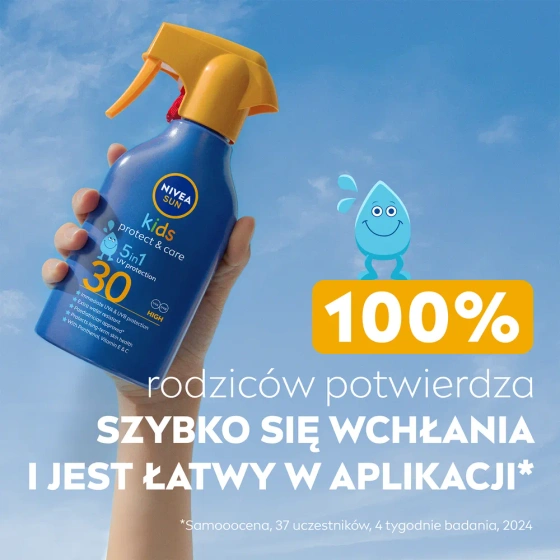 NIVEA SUN Kids Protect & Care spray do opalania dla dzieci z wysoką ochroną SPF30 250 ml