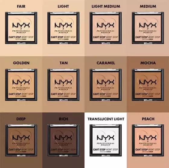 NYX PROFESSIONAL MAKEUP CAN'T STOP WON'T STOP MATUJĄCY PUDER 13 BRIGHTENING PEACH 6G
